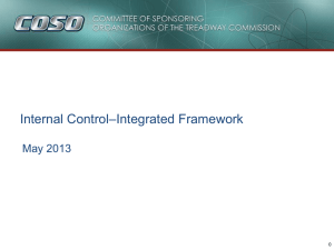 –Integrated Framework Internal Control May 2013 0