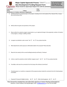 Major Capital Approvals Process Idea Development Funding Request Form “DRAFT”