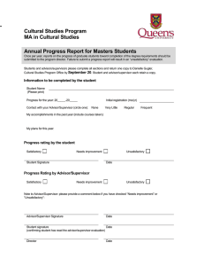 Cultural Studies Program MA in Cultural Studies