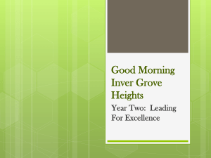 Good Morning Inver Grove Heights Year Two:  Leading
