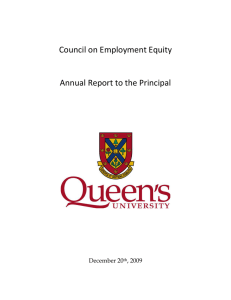 Council on Employment Equity Annual Report to the Principal December 20