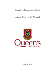 Council on Employment Equity  Annual Report to the Principal June 30, 2008