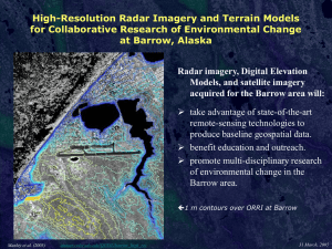 High-Resolution Radar Imagery and Terrain Models at Barrow, Alaska