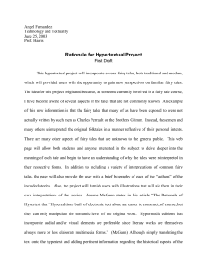 Rationale for Hypertextual Project