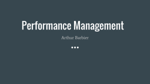 Performance Management Arthur Barbier