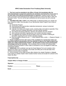 NPHC Intake Declaration Form Frostburg State University