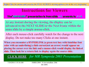 Instructions for Viewers