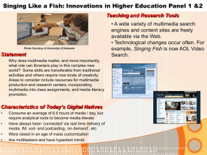 Singing Like a Fish: Innovations in Higher Education Panel 1...