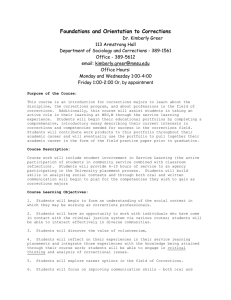 Foundations and Orientation to Corrections