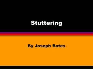 Stuttering By Joseph Bates