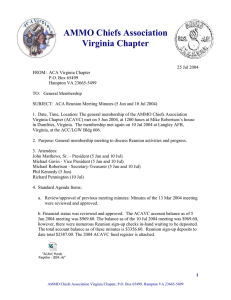 AMMO Chiefs Association Virginia Chapter