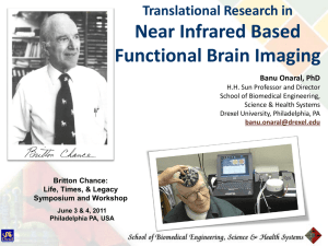Near Infrared Based Functional Brain Imaging Translational Research in Banu Onaral, PhD