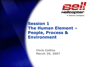 Session 1 The Human Element – People, Process &amp; Environment