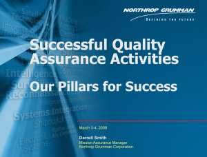 Successful Quality Assurance Activities Our Pillars for Success 0