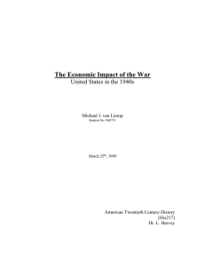 The Economic Impact of the War United States in the 1940s