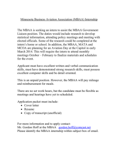 Minnesota Business Aviation Association (MBAA) Internship