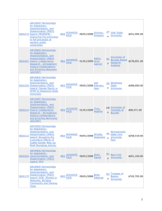 ADVANCE Partnerships for Adaptation, Implementation, and Dissemination (PAID)