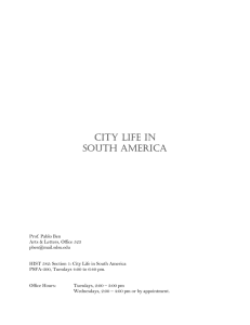 City Life in South America