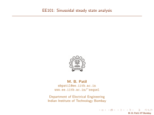 EE101: Sinusoidal steady state analysis