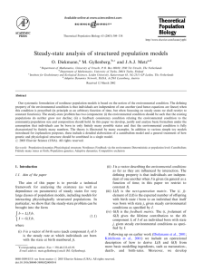 Steady-state analysis of structured population models