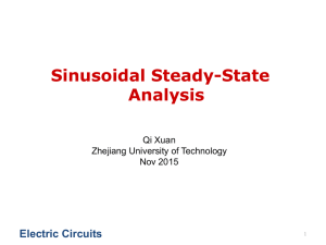 Sinusoidal Steady-State Analysis