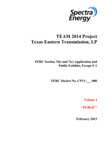 TEAM 2014 Project Texas Eastern Transmission, LP