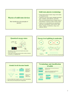 Physics of solid state devices