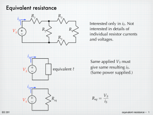 Equivalent resistance