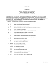 MIL-STD-750D, Test Methods for Semiconductor