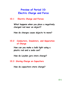 Preview of Period 10: Electric Charge and Force