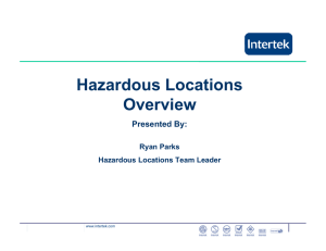 Hazardous Locations Overview