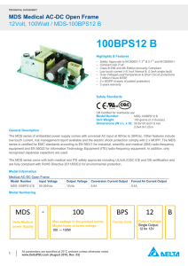 MDS-100BPS12 BA Datasheet