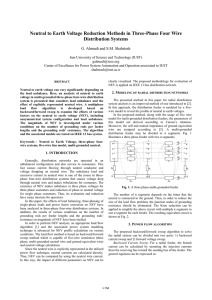 Neutral to Earth Voltage Reduction Methods in Three-Phase