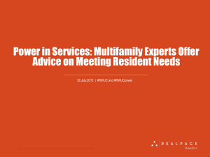 Power in Services: Multifamily Experts Offer Advice on