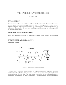 The Cathode-Ray Oscilloscope (rev = revised for new textbook)