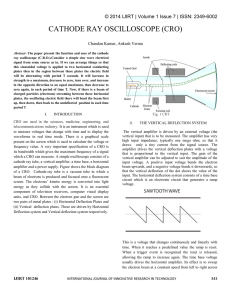 cathode ray oscilloscope (cro)