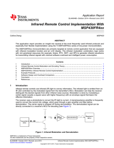 Infrared Remote Control Implementation With