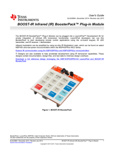 BOOST-IR Infrared (IR) BoosterPack™ Plug-in