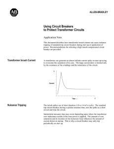 1492-2.10: Using Circuit Breakers to Protect Transformer Circuits