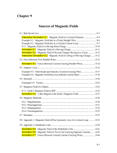9. Sources of Magnetic Fields