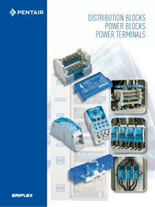 Distribution Blocks, Power Blocks, Power Terminals