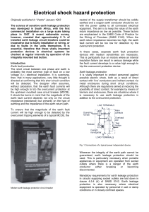 Electrical shock hazard protection - CBI