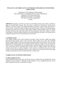 Two-Level and Three-Level Converter Comparison in