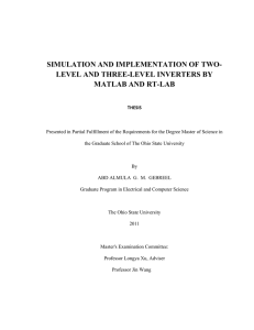 simulation and implementation of two- level and three