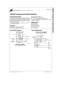 LM566C Voltage Controlled Oscillator