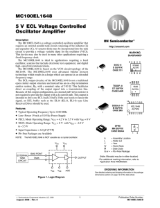 MC100EL1648 5 V ECL Voltage Controlled Oscillator Amplifier