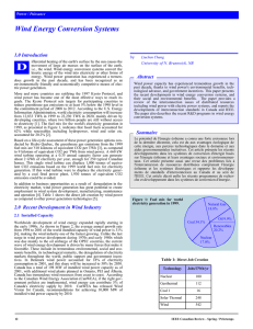 Wind Energy Conversion Systems