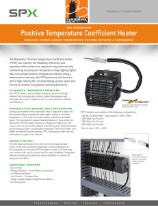 Positive Temperature Coefficient Heater