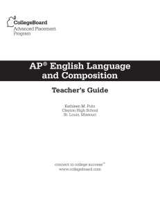AP® English Language and Composition Teacher`s