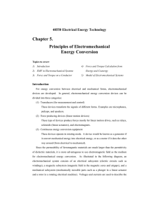 Chapter 5. Principles of Electromechanical Energy Conversion